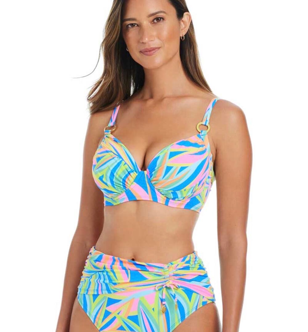 Bleu: On Bright Side Underwire D-DD Cup Bra Bikini Top 36DD